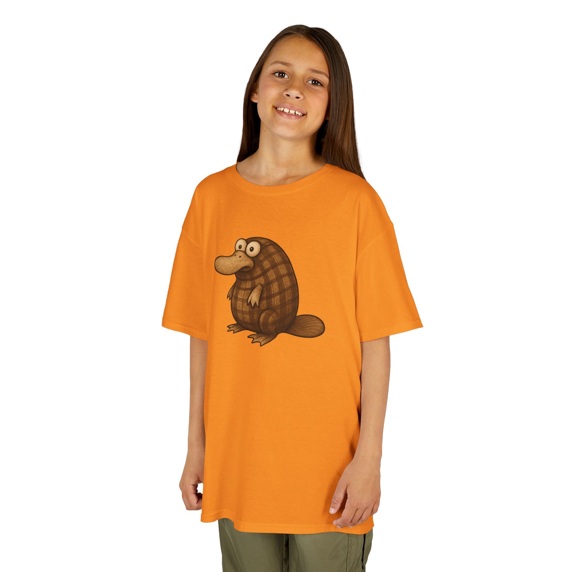 Goofy Beaver Short Sleeve Tee - Orange