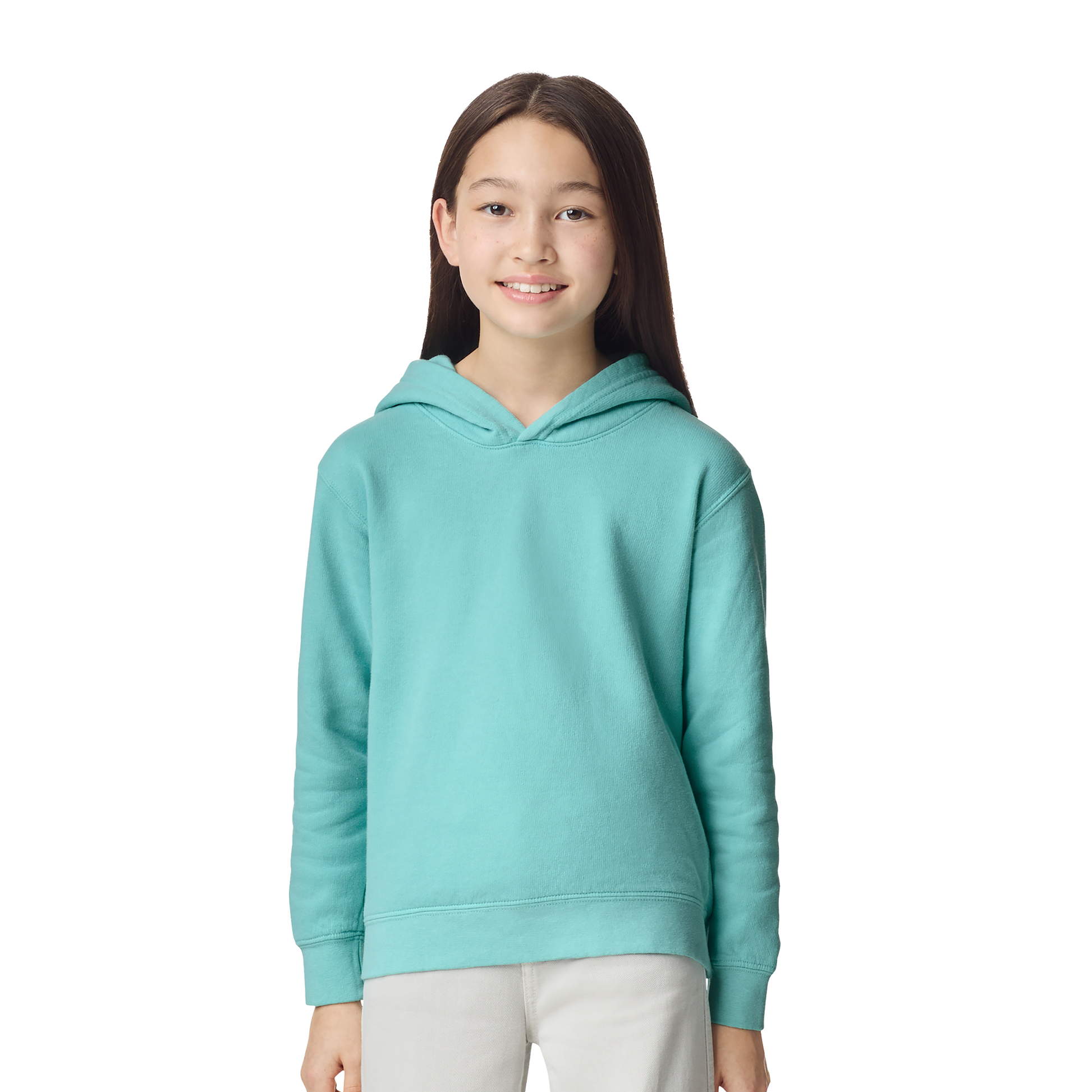 Kids Organic Hoodie - Chalky Mint
